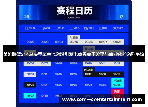 英雄联盟S14总决赛奖金池激增引发电竞圈关于公平与商业化的激烈争议 英雄联盟S14总决赛奖金池激增引发电竞圈关于公平与商业化的激烈争议