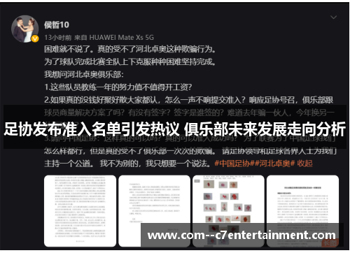 足协发布准入名单引发热议 俱乐部未来发展走向分析 足协发布准入名单引发热议 俱乐部未来发展走向分析